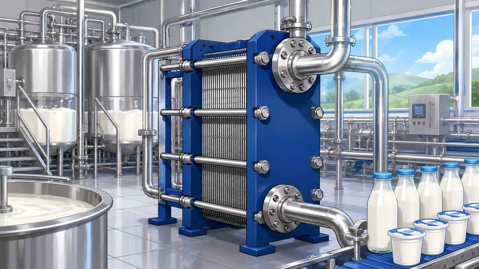 Applications of Plate Heat Exchangers in Dairy Industry Applications of Plate Heat Exchangers in Dairy Industry